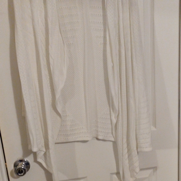 Christopher & Banks White Open-Front Cardigan - Picture 5 of 7